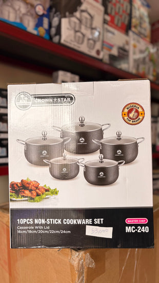 Crown star 10 pcs Non-Stick Cookware