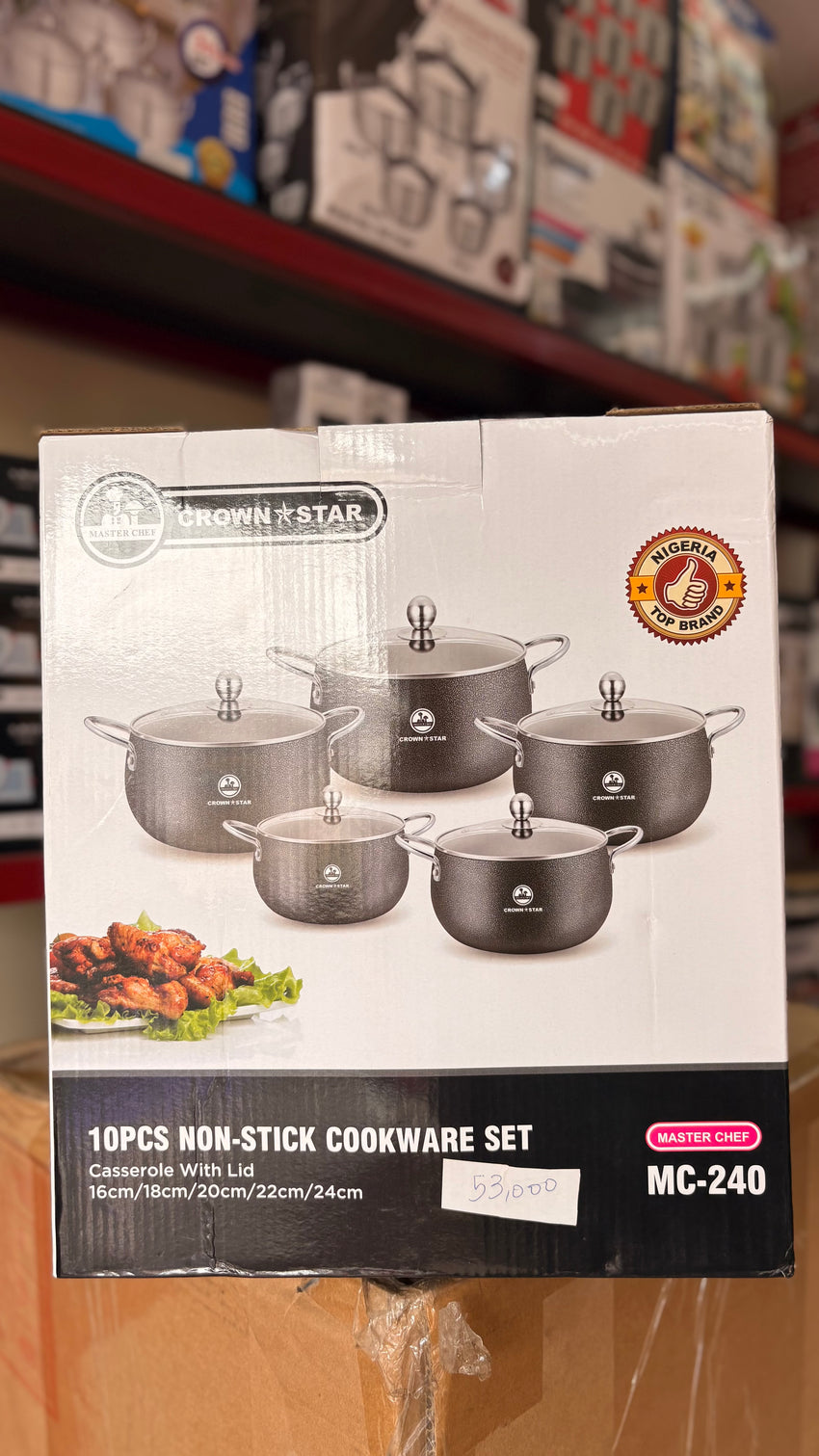 Crown star 10 pcs Non-Stick Cookware