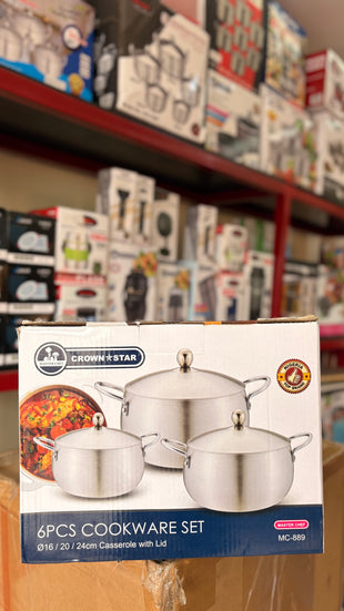 Crown Star 6pcs Cookware Set