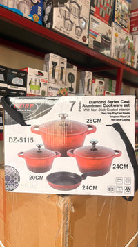 Dzire 7pcs Aluminum Cookware Set