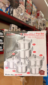 Dzire 7 Pieces Aluminum Pot Set